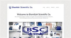 Desktop Screenshot of bismillahscientific.com