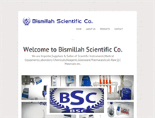 Tablet Screenshot of bismillahscientific.com